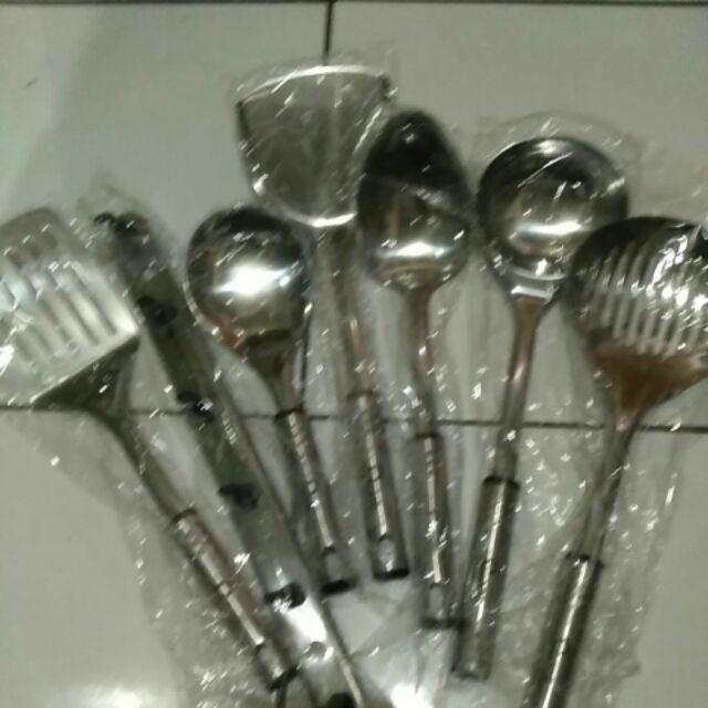 Spatula Set Stainless Oxone Ox-963 - Sutil - Sendok Masak