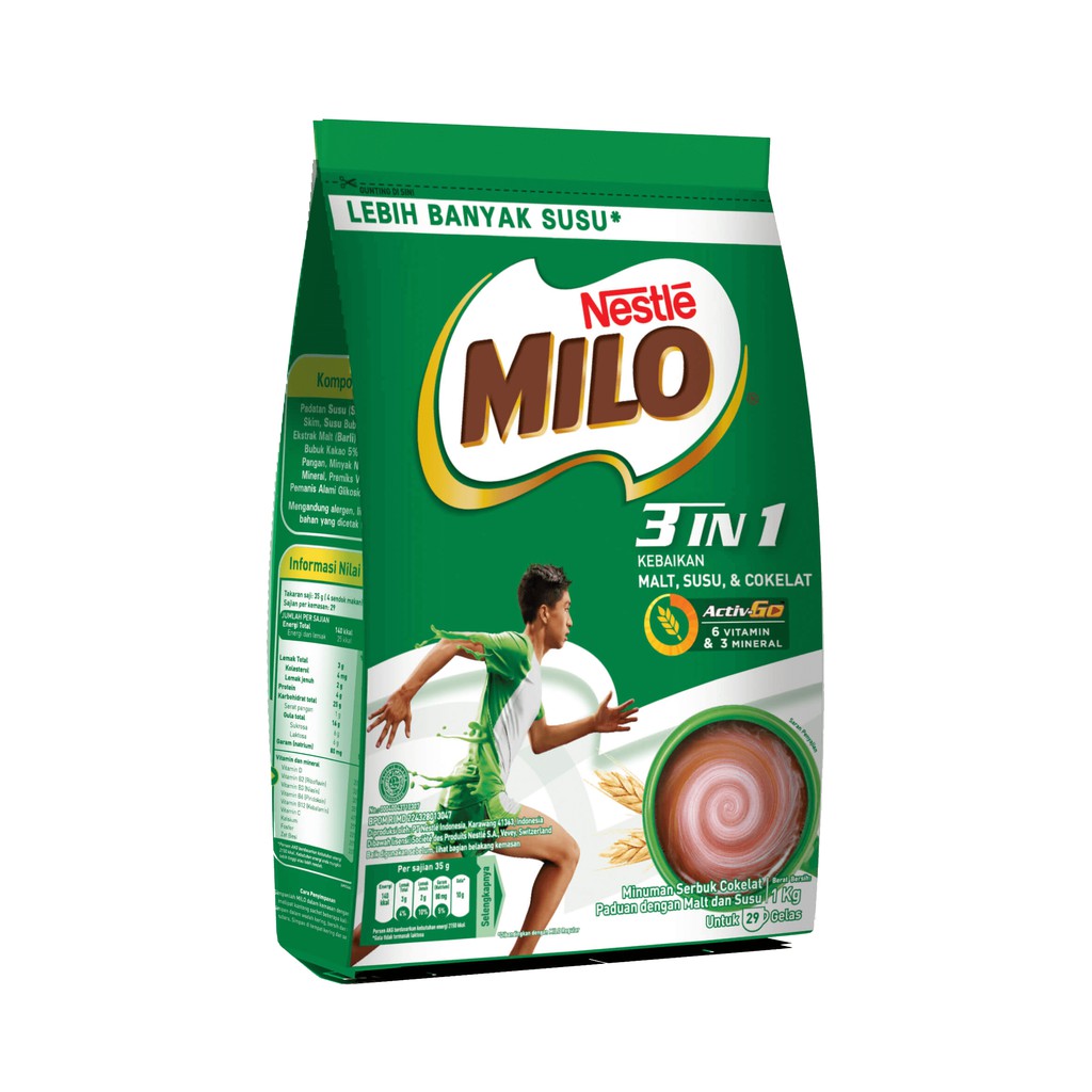 Jual Milo Active Go 3 In 1 1 Kg Indonesiashopee Indonesia