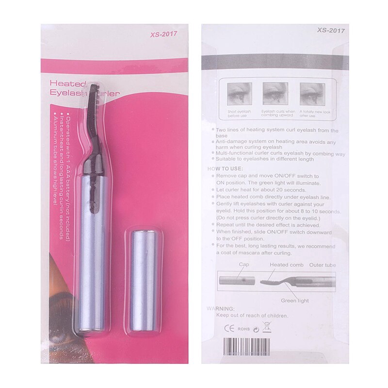 Electric Perm Heated Eyelash Curler Long Lasting Portable  Ironing Eyelashes Curling Curler Device