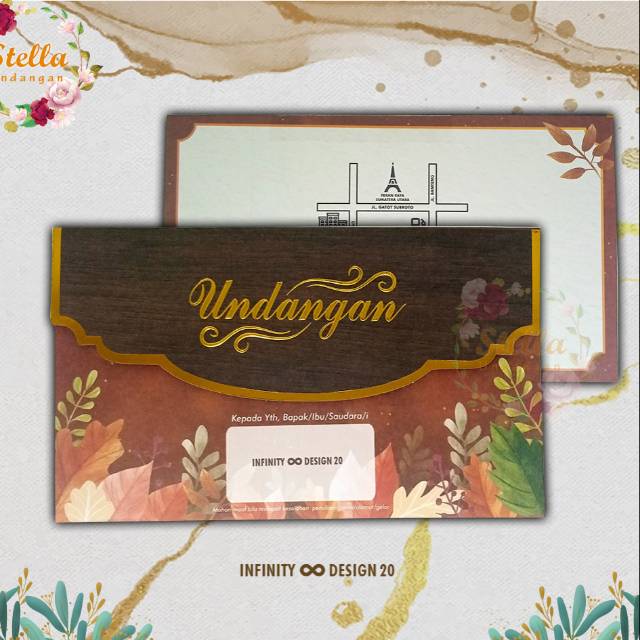 Blangko Undangan Infinity Design 20