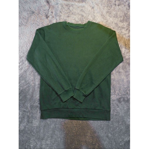 Crewneck Polos warna Hijau Army