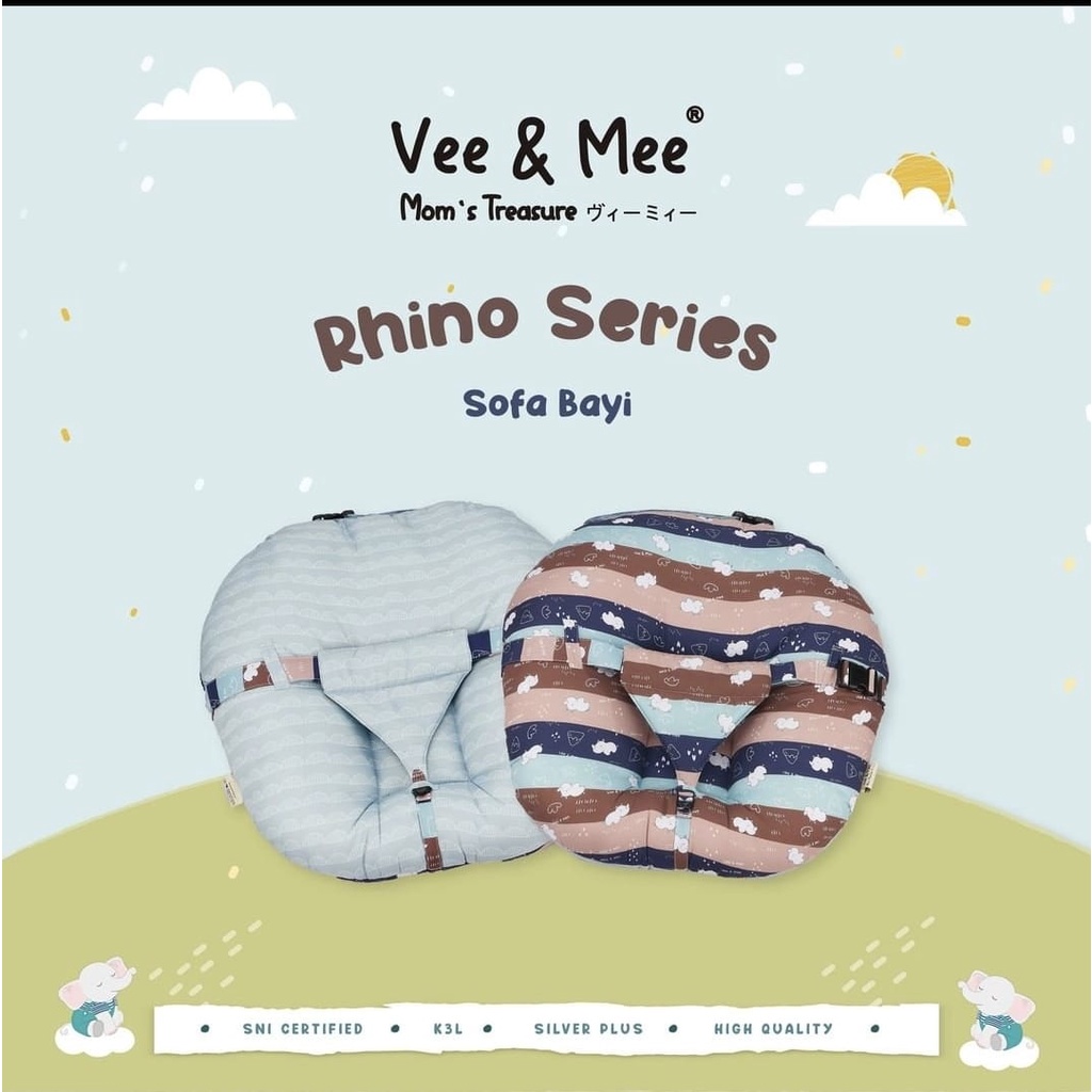 [2 Kg] Vee &amp; Mee Sofa Bayi Multifungsi Anti Bakteri Rhino Series -  VMS 1010