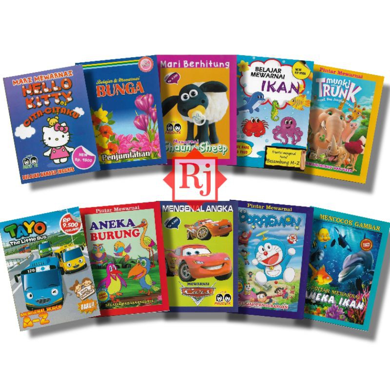 Buku Mewarnai Besar Ukuran HVS