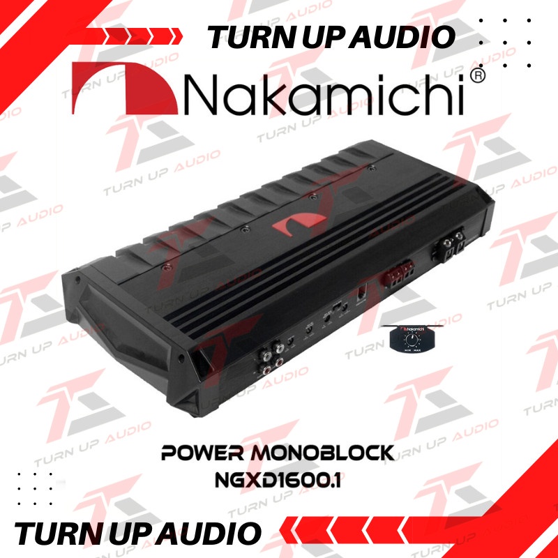 Power Amplifier Monoblock NAKAMICHI NGXD1600.1 Class D Bass/Sub Amp