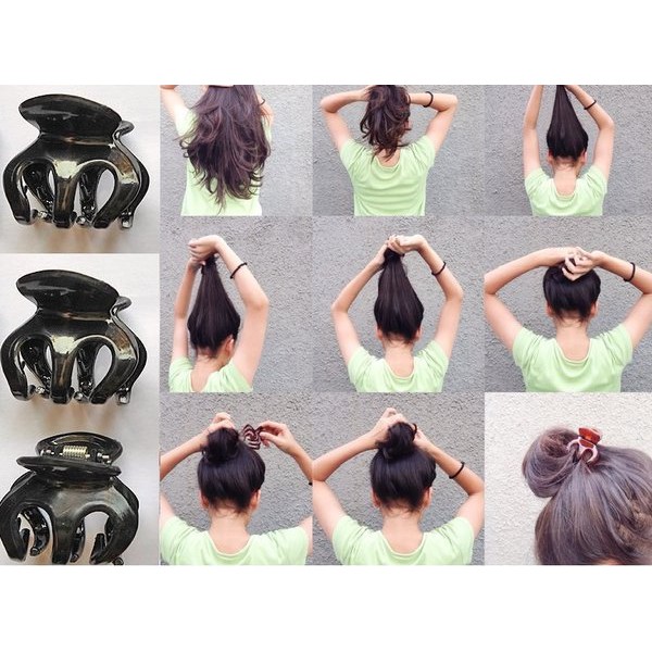 JEDAI JEPIT RAMBUT 3 GIGI JEPITAN BADAI 1 PC - WARNA ACAK