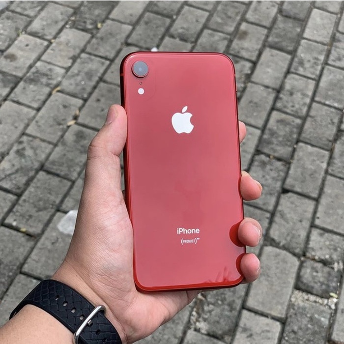iphone xr 64gb128gb256gb bh100 secondbekas fullset original 100 mulus like new