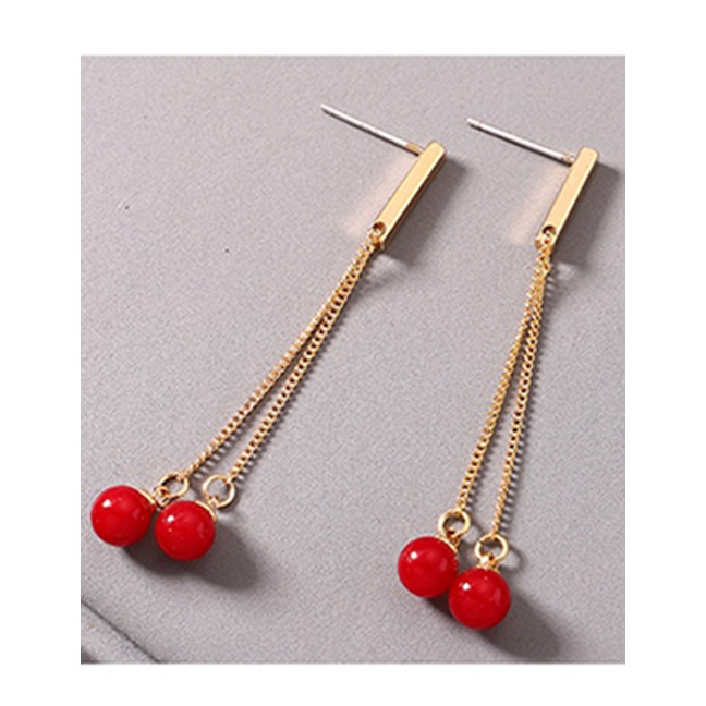 LRC Anting Tusuk Simple Pearl Decorated Earrings Y609XX