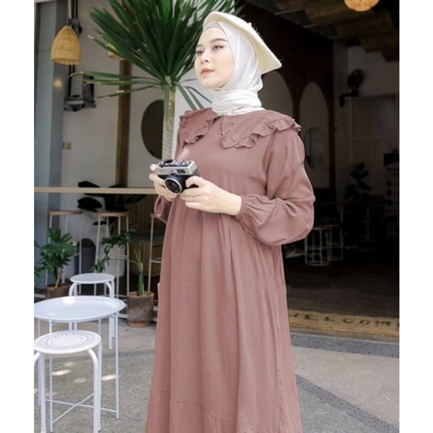 GAMIS MARITA MIDI DRESS /DRESS KEKINIAN /DRESS MARITA