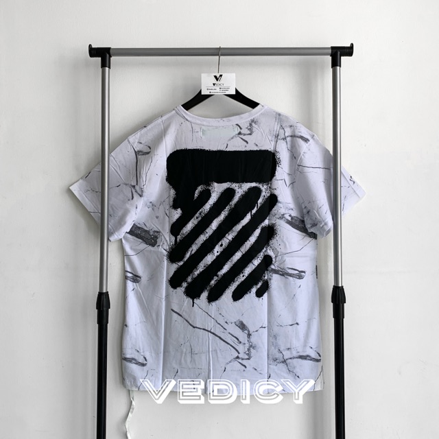 KAOS BAJU OFFWHITE MARBLE VANCOUVER TEE TSHIRT GRADE AUTHENTIC 1:1 ORIGINAL