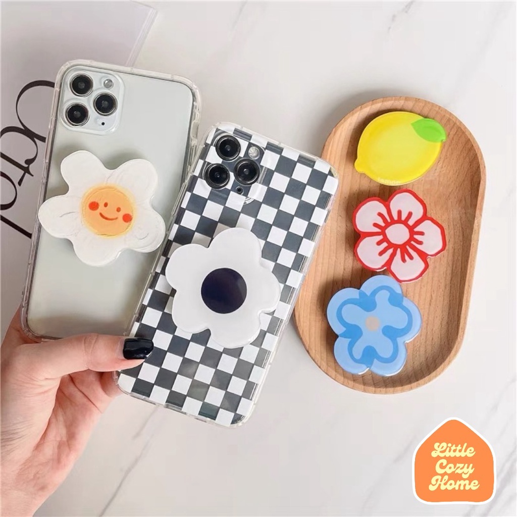 Popsocket Griptok Premium 3D Airbag Motif Korean Kartun Lucu Untuk Handphone Iphone / Android Gaya Korea Karakter Kartun Lucu Imut