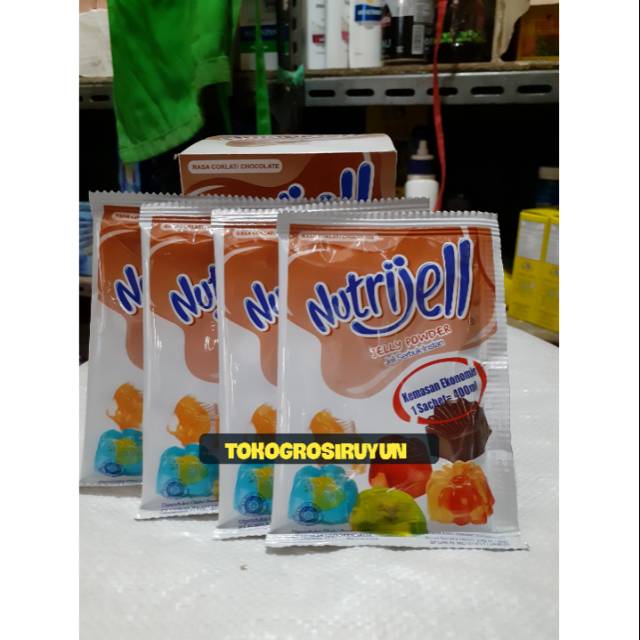 

Nutrijel coklat jelly powder agar agar netto 20 gram