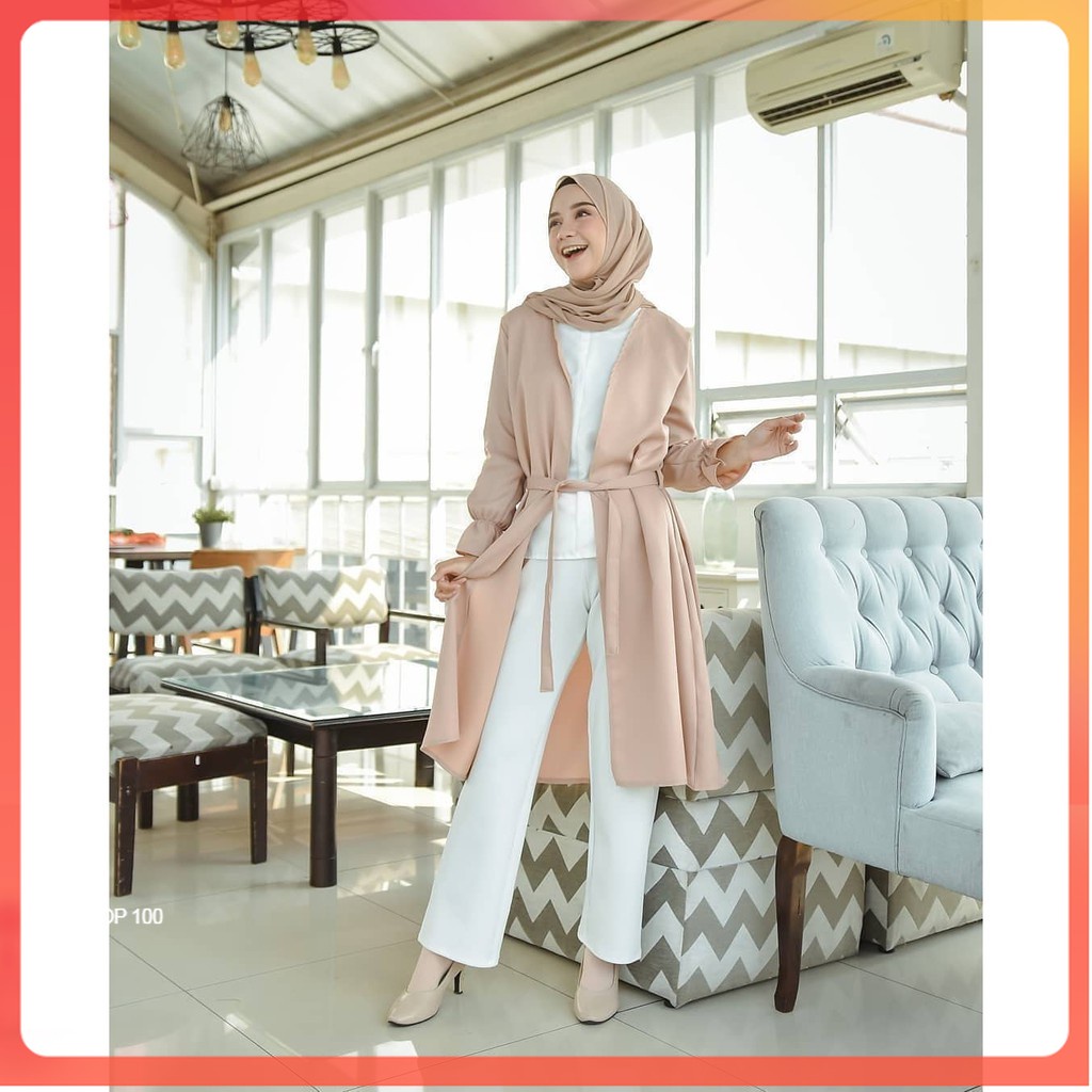 PAKAIAN BUSANA BAJU CEWEK PEREMPUAN REMAJA DEWASA CANTIK ELEGAN MODIS MUSLIM / TUNIC SET / ZANILLA O
