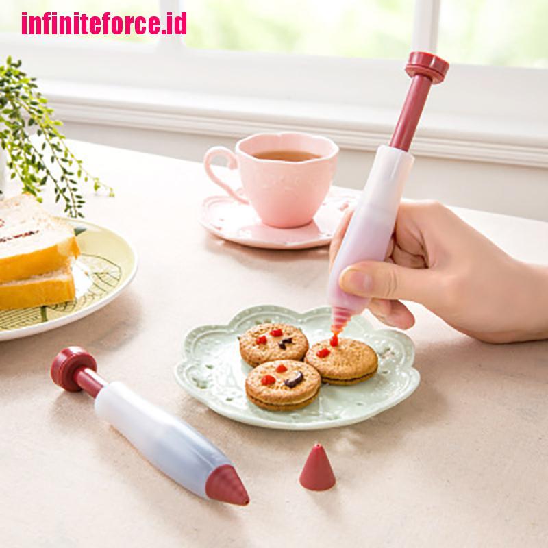 Silicone Food Writing Pen cookie Icing Piping Pastry Nozzles kitchen accessories