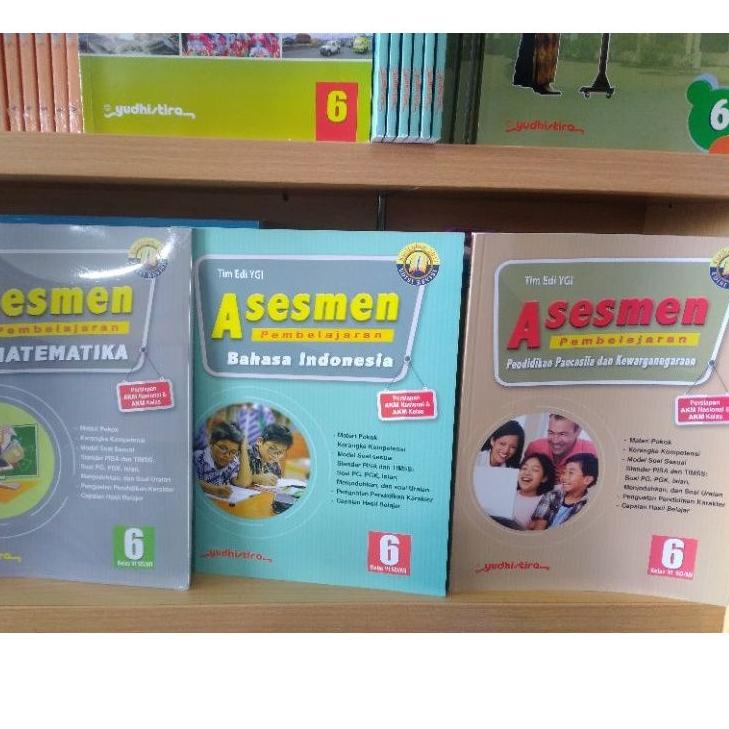 Model Baru.. BUKU ASESMEN PEMBELAJARAN SD KELAS 6 MATEMATIKA BAHASA INDONESIA PPKN IPA IPS YUDISTIRA