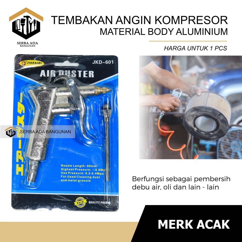 Air Duster Coupler Jinkaidi Semprotan Angin Debu Kompresor