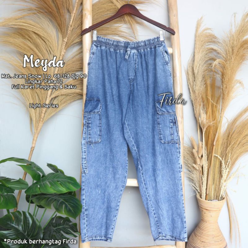 CELANA BAGGY DAN JOGGER CEWEK/WANITA | CELANA JEANS GANTUNG, KERUT BAWAH, PINGGANG KARET, JUMBO