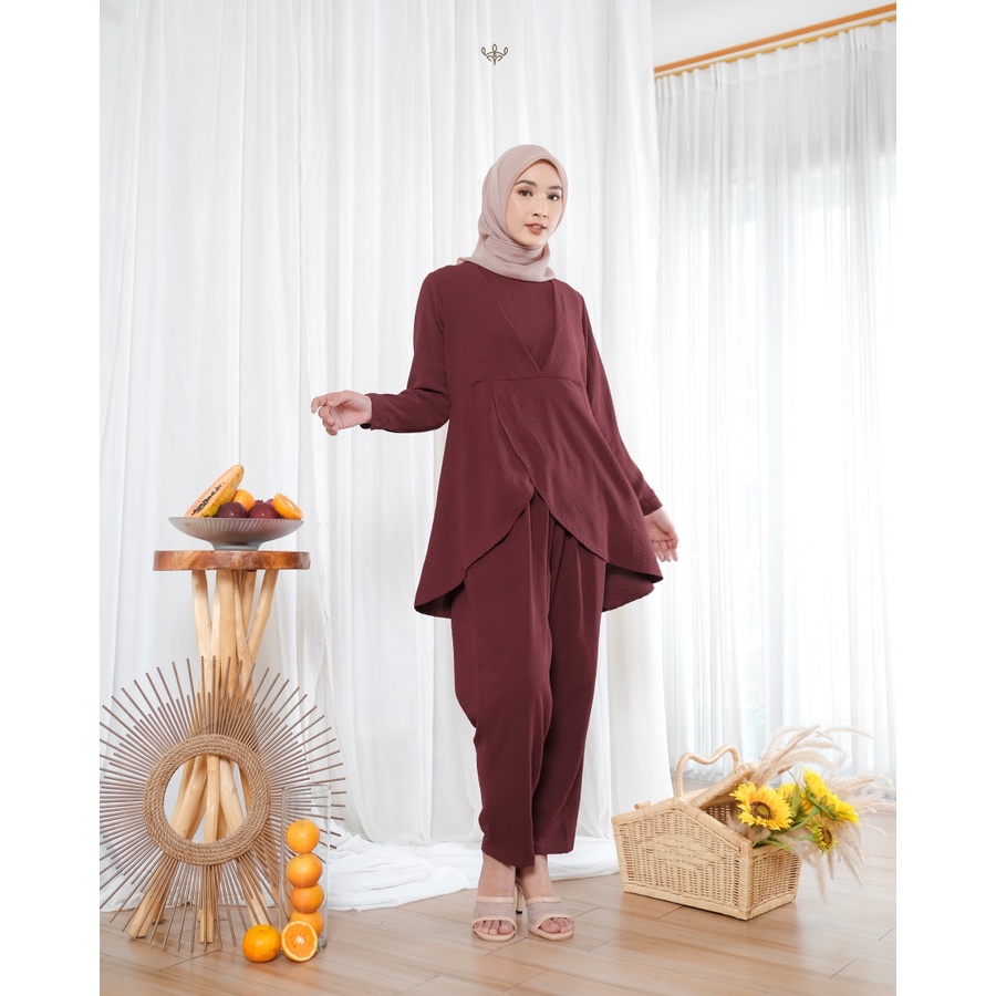 Wimi.id Raisha Set | Baju Ibu Hamil dan Menyusui