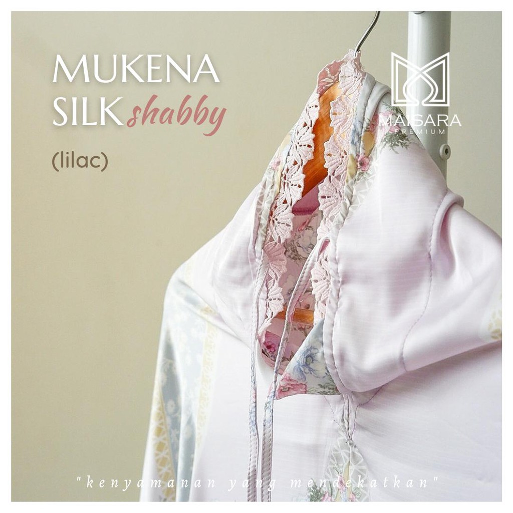 TERLARIS Mukena sutra premium jumbo halus adem nyaman MAISARA PREMIUM Silk Shabby LILAC