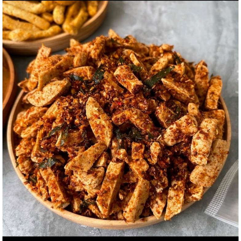 

Basreng Stik Pedas Bumbu Basah Daun Jeruk ekstra