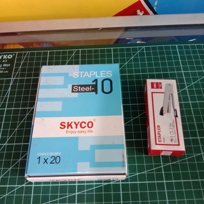 

Bundling stapler deli 0224 + isi stapless skyco 1 dus