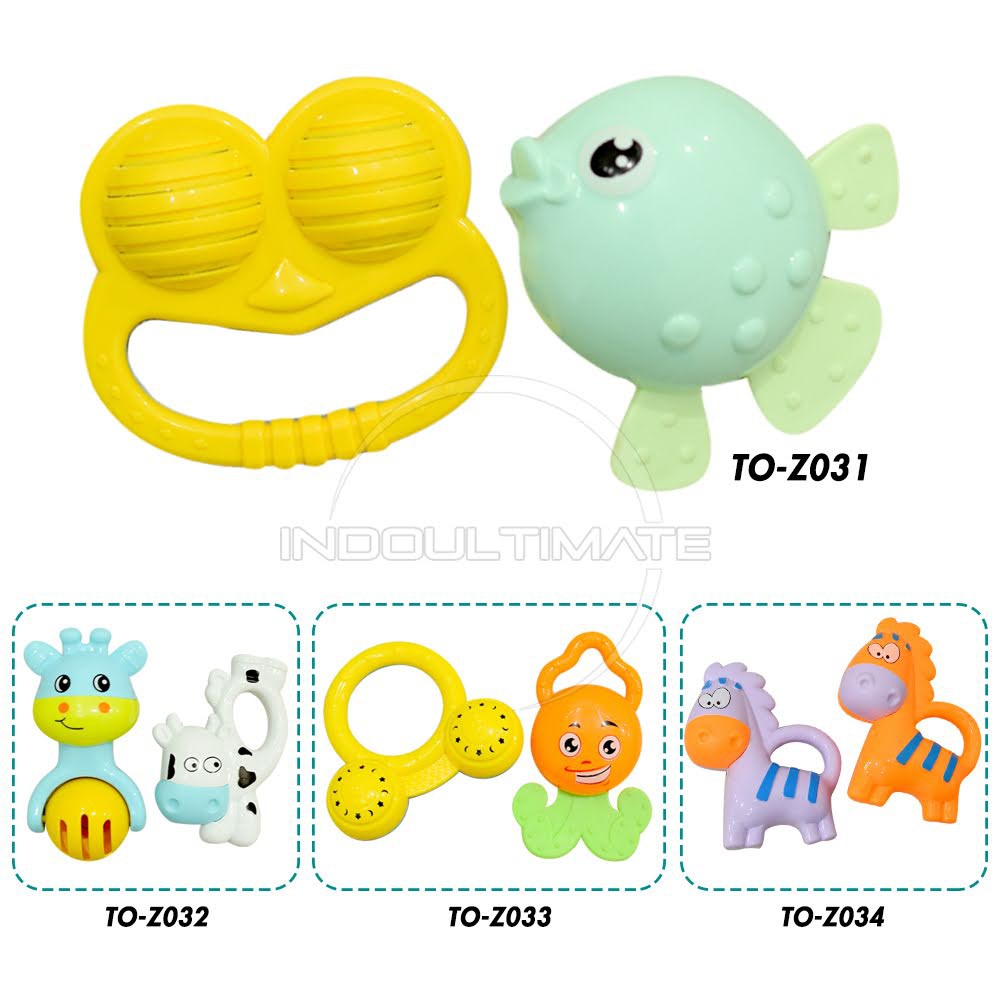 Mainan Gemerincing Bayi Teether Baby Silicone Mainan Edukasi Toys Baby Rattle Bayi TO-Z0