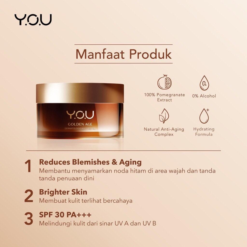 YOU Golden Age Perawatan Lengkap Revitalizing, Essence, Illuminating, Energizing, Serum,Facial Wash