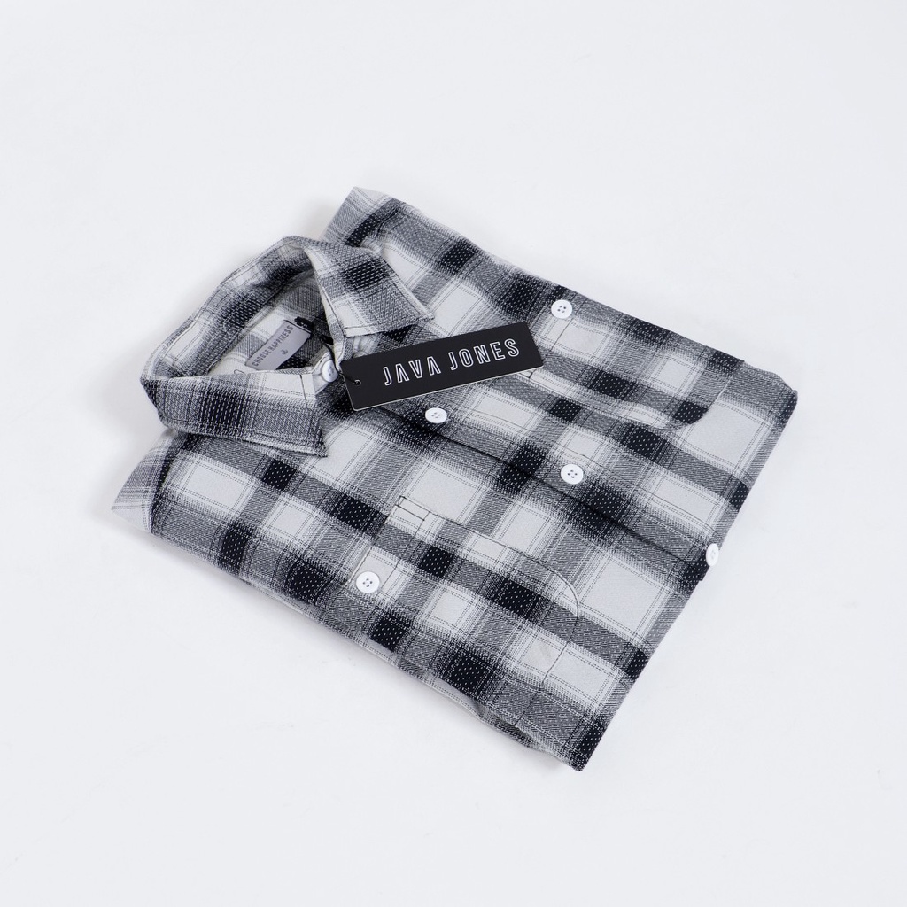 JAVAJONES Oversized Flannel Shirt Ji Black