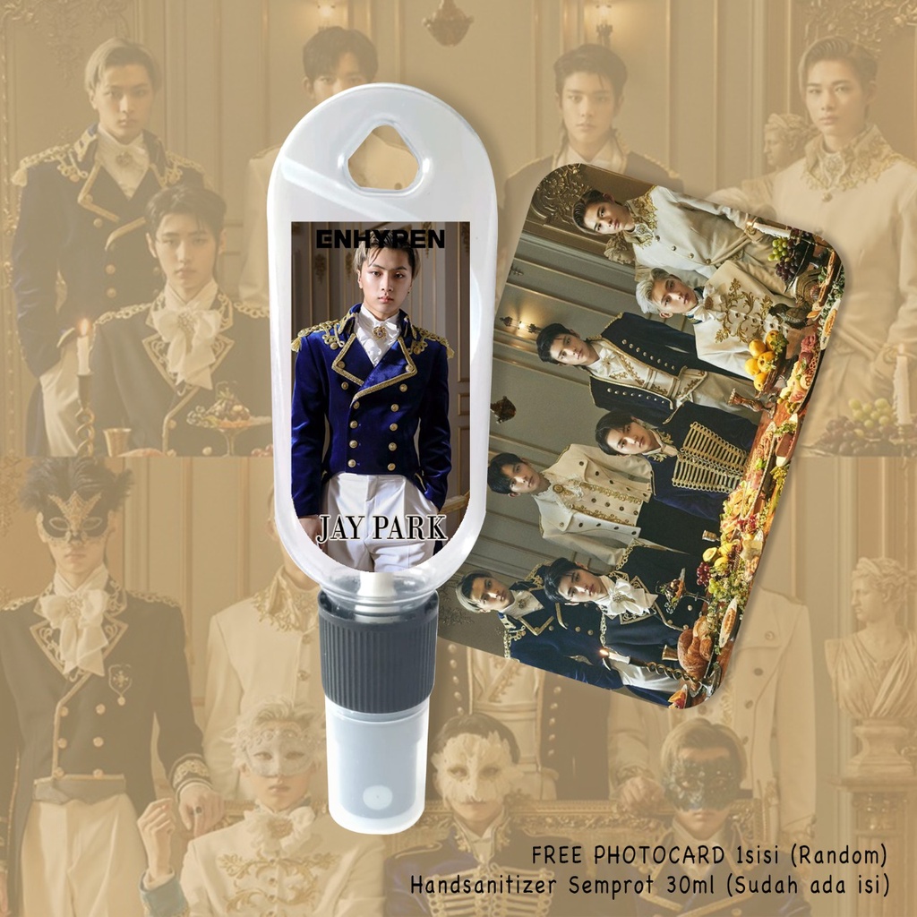 (FREE GANTUNGAN KUNCI) HAND SANITIZER K-POP ENHYPEN PERSONIL / INCLUDE ISI 30ML / CUSTOM