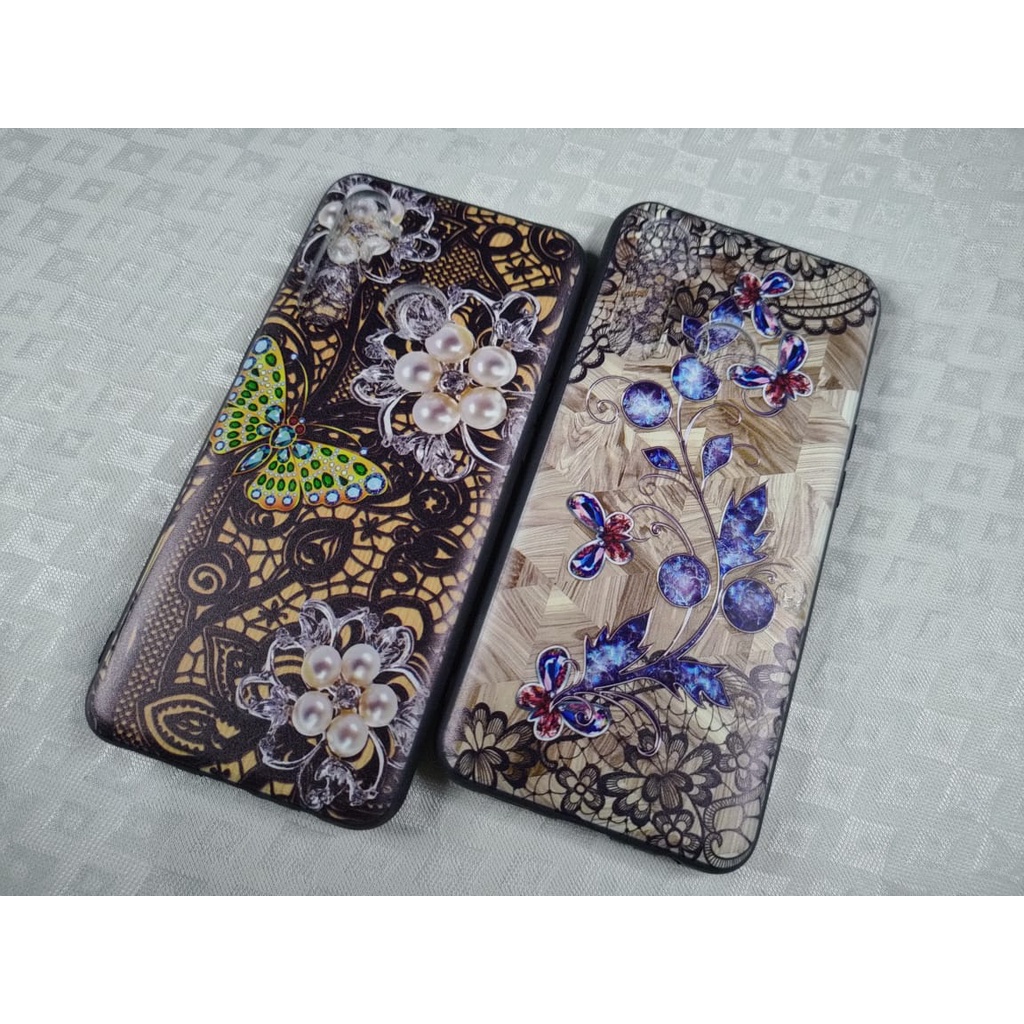 CASE KARAKTER BATIK BUNGA REALME C2