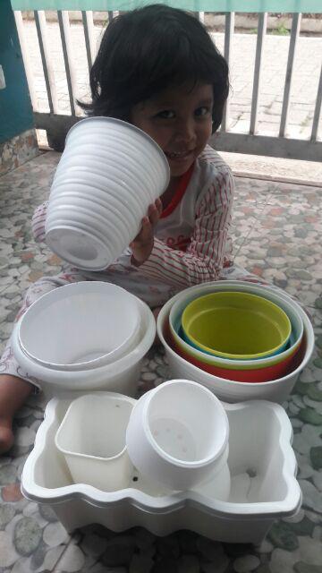 Pot Bunga Kotak Mini(88) Warna Warni 8,8cm Untuk Menanam Kaktu Dan Bibit