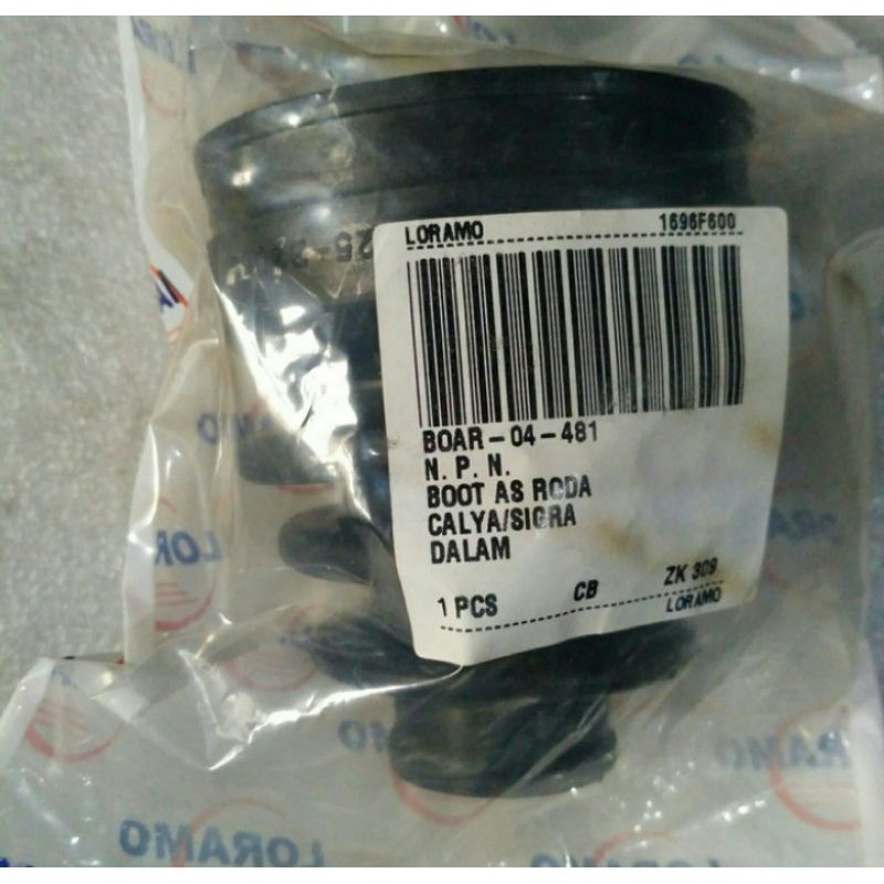 karet boot as roda dalam calya sigra