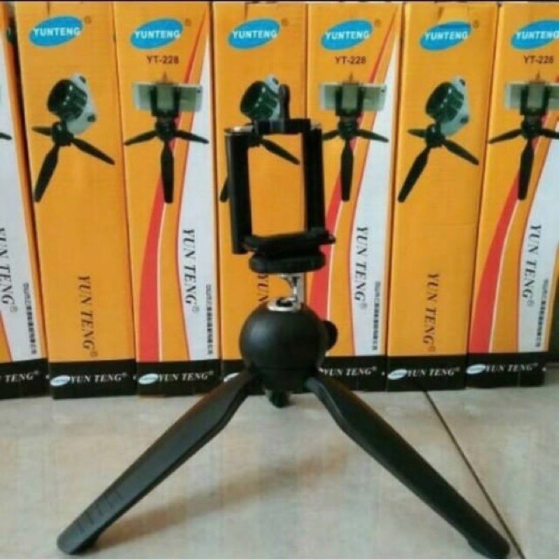 TRIPOD TONGSIS MINI YUNTENG YT288 + FREE HOLDER U Standing For digital Camera Smartphone