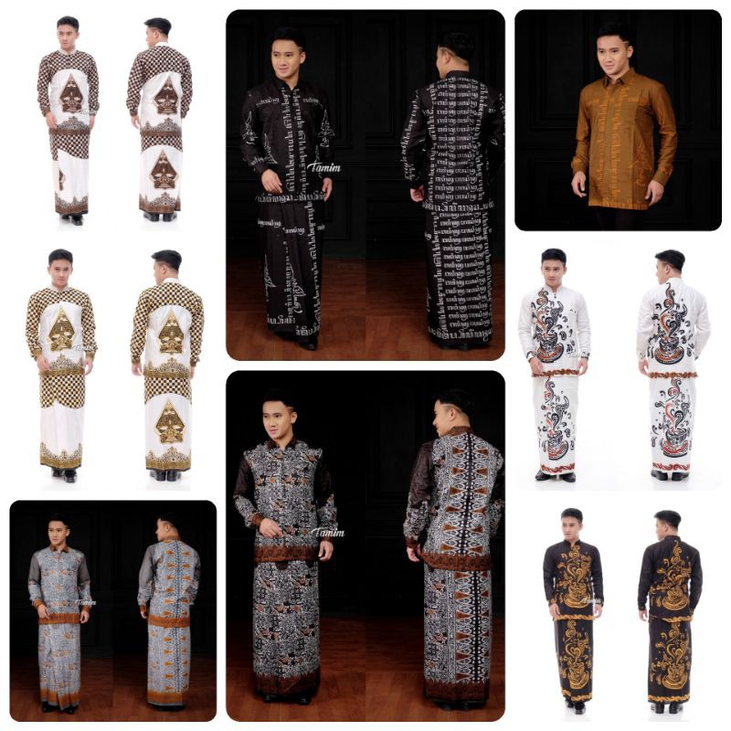 SETELAN KOKO SARUNG | BAJU PRIA| SETELAN PRIA| SARUNG GUNUNGAN| KOKO GUNUNGAN| SARUNG WAYANG
