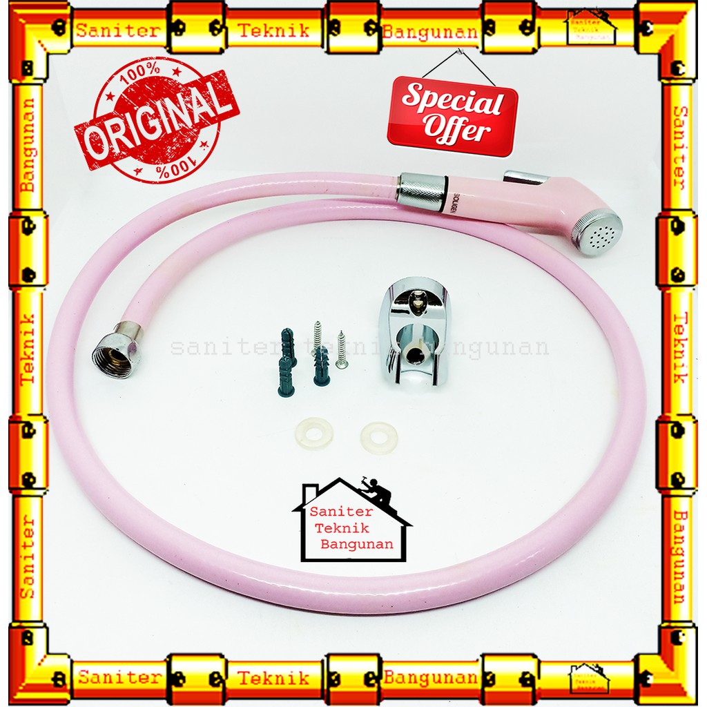 JET SHOWER TOILET SOLIGEN SET A225 PINK-SHOWER CEBOK-SHOWER TOILET