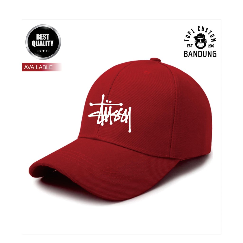 Topi Baseball  STUSSY Pria Wanita Topi Jaring Jala STUSSY Baseball Cap Bisa Tulis Nama Bisa COD Gratis Masker Original High Premium Quality