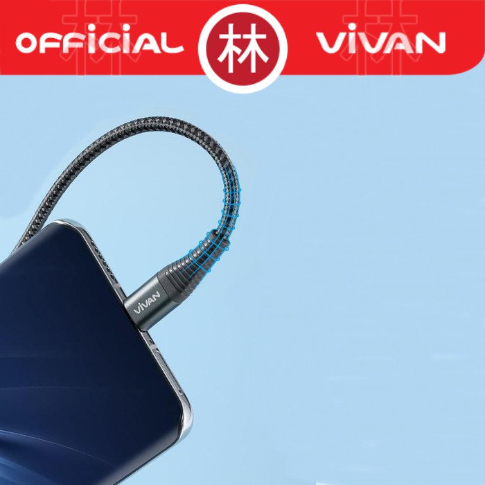 Vivan KPD100S Data Cable Type-C To Type-C PD 30W Quick Charge 3A