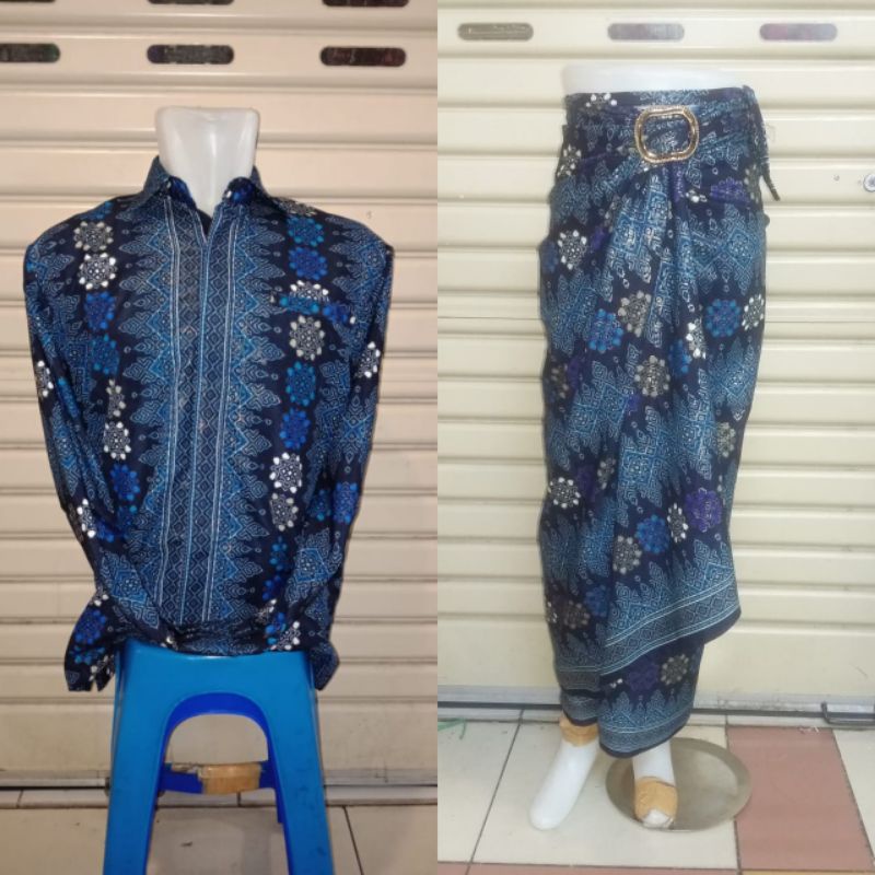 IndahKebaya | 50+ MOTIF /COUPLE ROK LILIT DAN KEMEJA PANJANG / COUPLE BATIK MURAH / ROK KEBAYA JUMBO