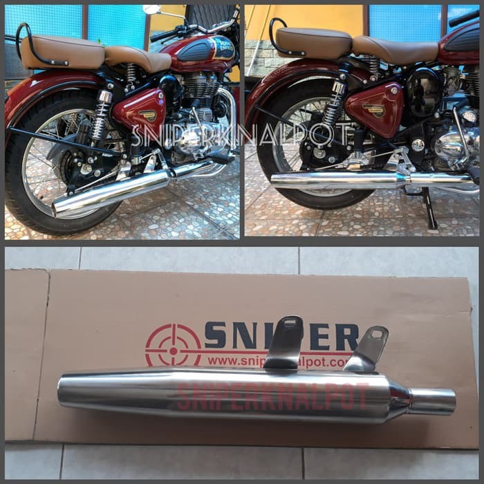 Knalpot royal enfield 500 royal enfield 350 pazooma