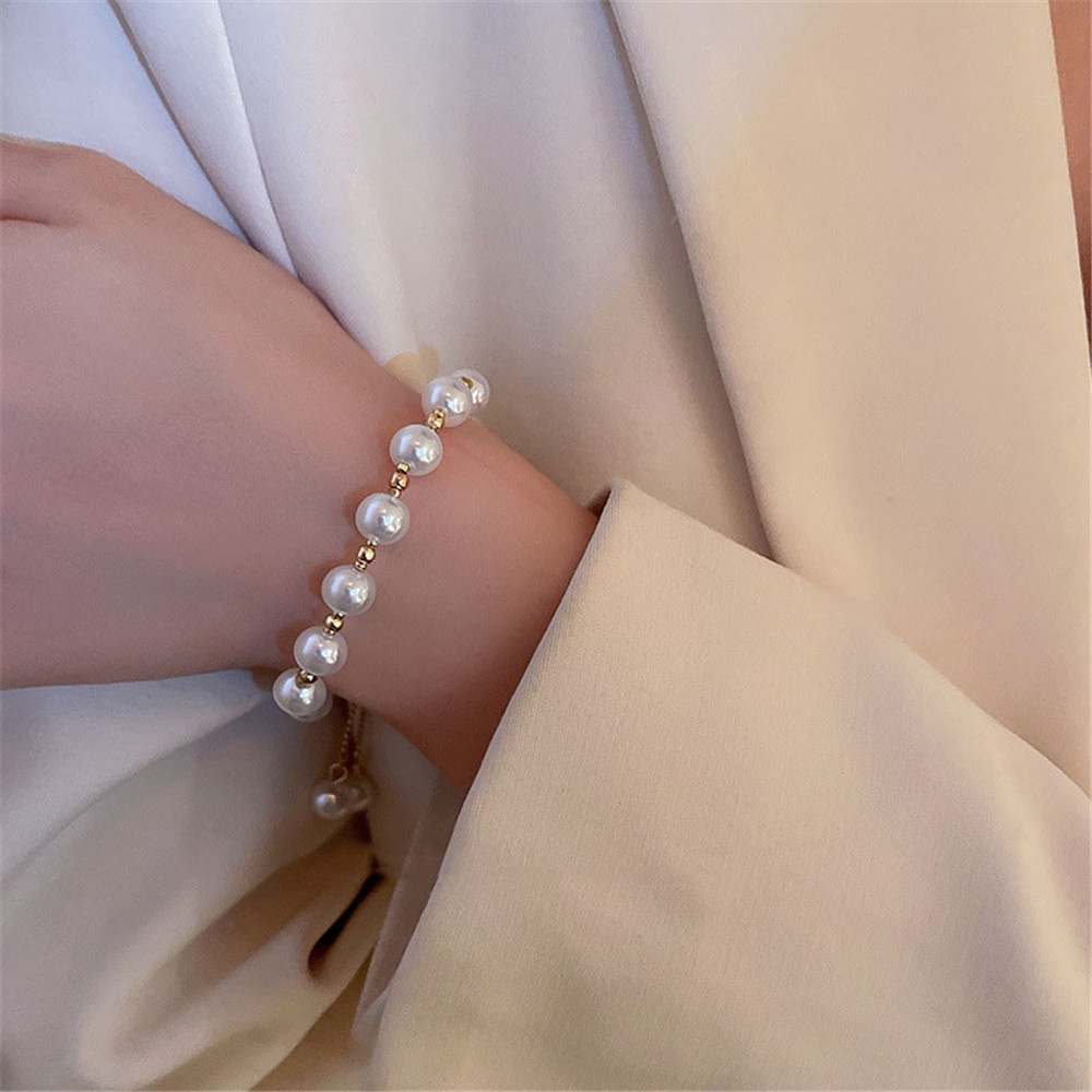 Gelang Desain Mutiara Mewah Mewah Fashion Korea