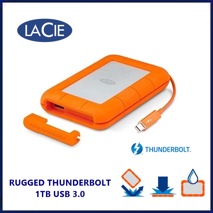 LACIE 1TB RUGGED THUNDERBOLT USB 3.0 EXT HDD