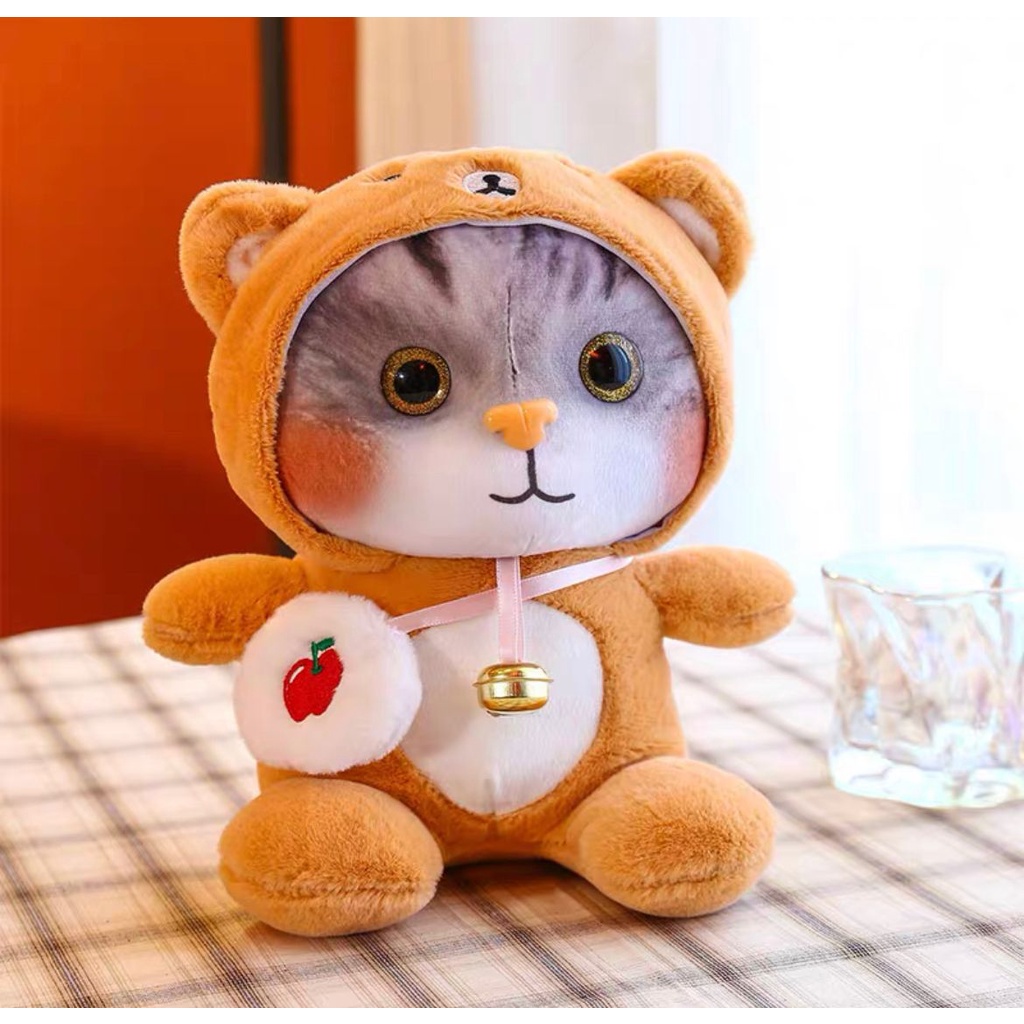 BONEKA KUCING CAT KOSTUM OWL DINO FROG BERUANG KELINCI NYANKO SENSEI