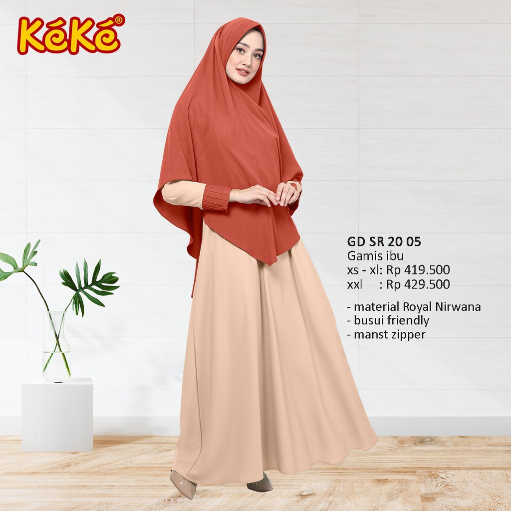 SALE Gamis dewasa keke GDSR 20 05 XL