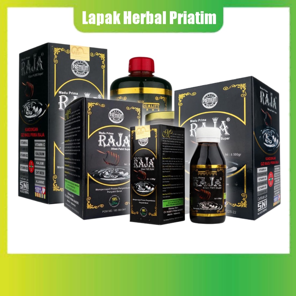 

Madu Raja | Madu Hitam Pahit Prima Raja Super 800gr, 500gr, 400gr, 200gr