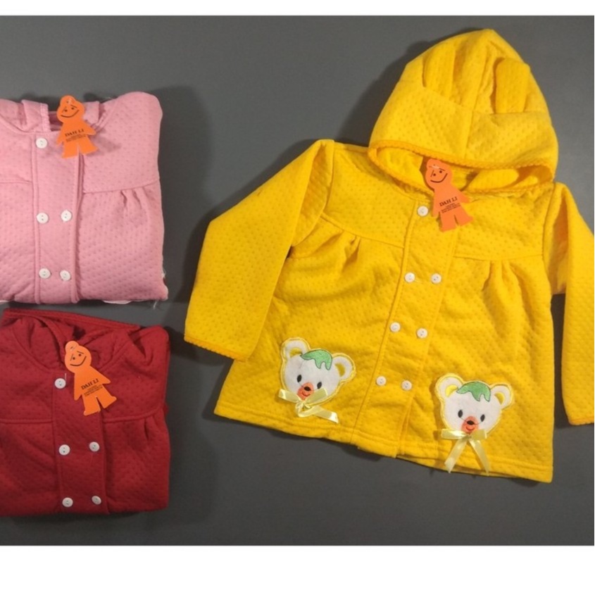 Dah Li - Jaket Bayi Perempuan Kupluk Aneka Karakter Lucu-5