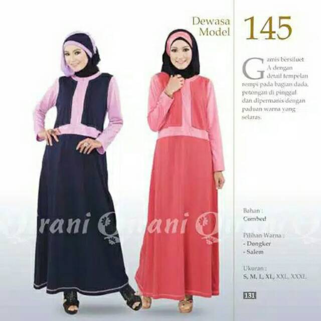 QIRANI QD 145/Gamis qirani/gamis murah/gamis adem/gamis syari/gamis kaos