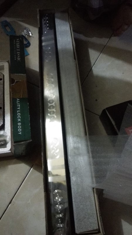 Promo Paket Handle Pintu Rumah 60 Cm Dan Body Kunci Gagang Tarikan Pintu Minimalis