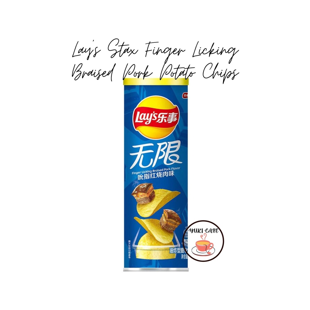 

KERIPIK - LAY’S STAX FINGER LICKING BRAISED PORK POTATO CHIPS