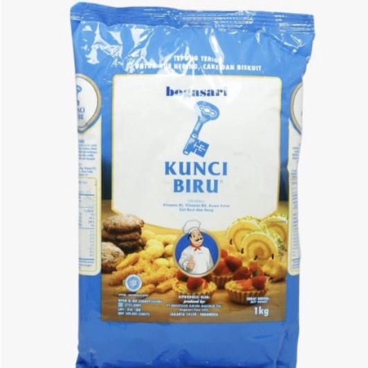 

Ds510 Bogasari Tepung Terigu Kunci Biru 1Kg/1 Kg - Terigu Kue Kering Biskuit Gr6B0B1