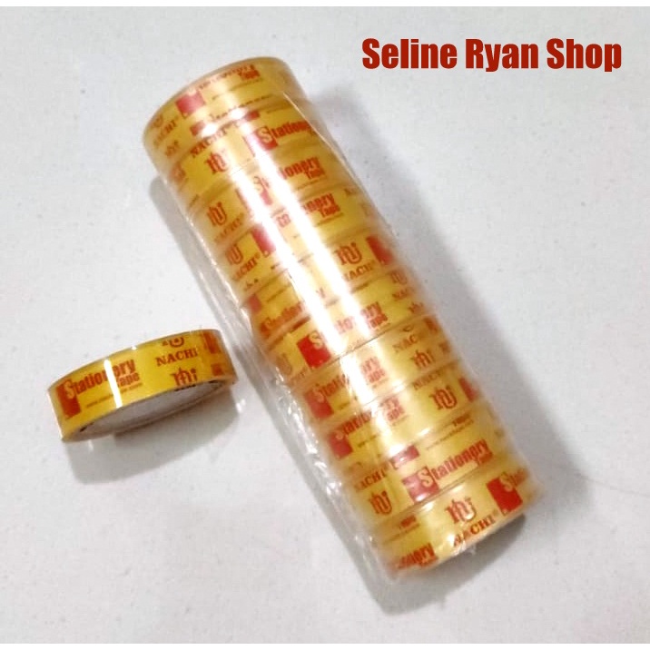 

Isolasi Bening Selotip Bening Tranparent Kecil Nachi / Goldtape 12mm x 10 yard