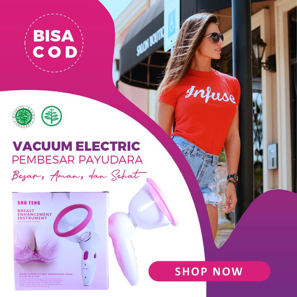 Pump Vacum Elektrik Alat Pembesar Payudara pembesar susu/dada Breast Pengencangan Payudara